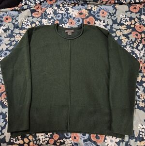 French Connection Deep Green Crewneck Sweater